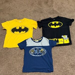 Batman Logo Tees in Black, Yellow, and Blue-Gray. 3 tees bundle!